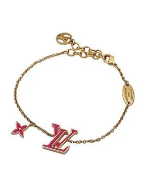 Louis Vuitton Bracelet Iconic Gold Pink M1138